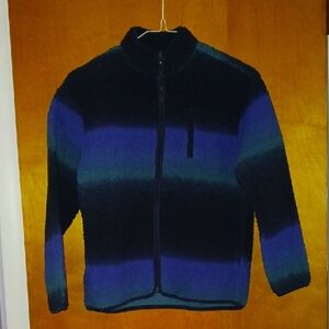 Old Navy Boys Zip-Up Fleece in Blue and Black